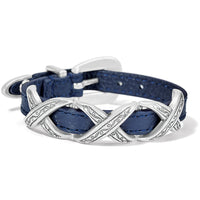 Kriss Kross Etched Bandit Bracelet - Navy