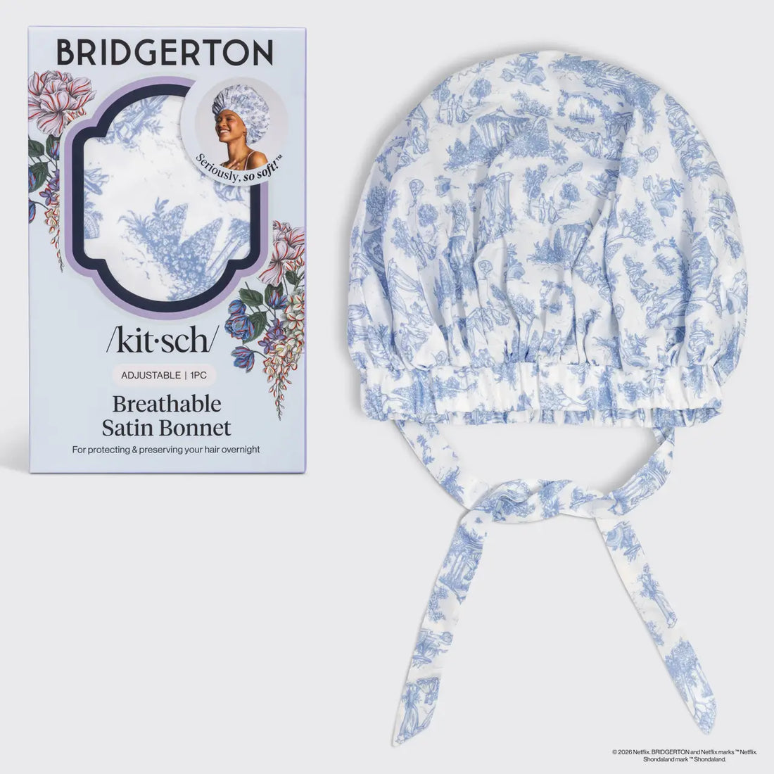 Bridgerton x KITSCH Breathable Satin Bonnet