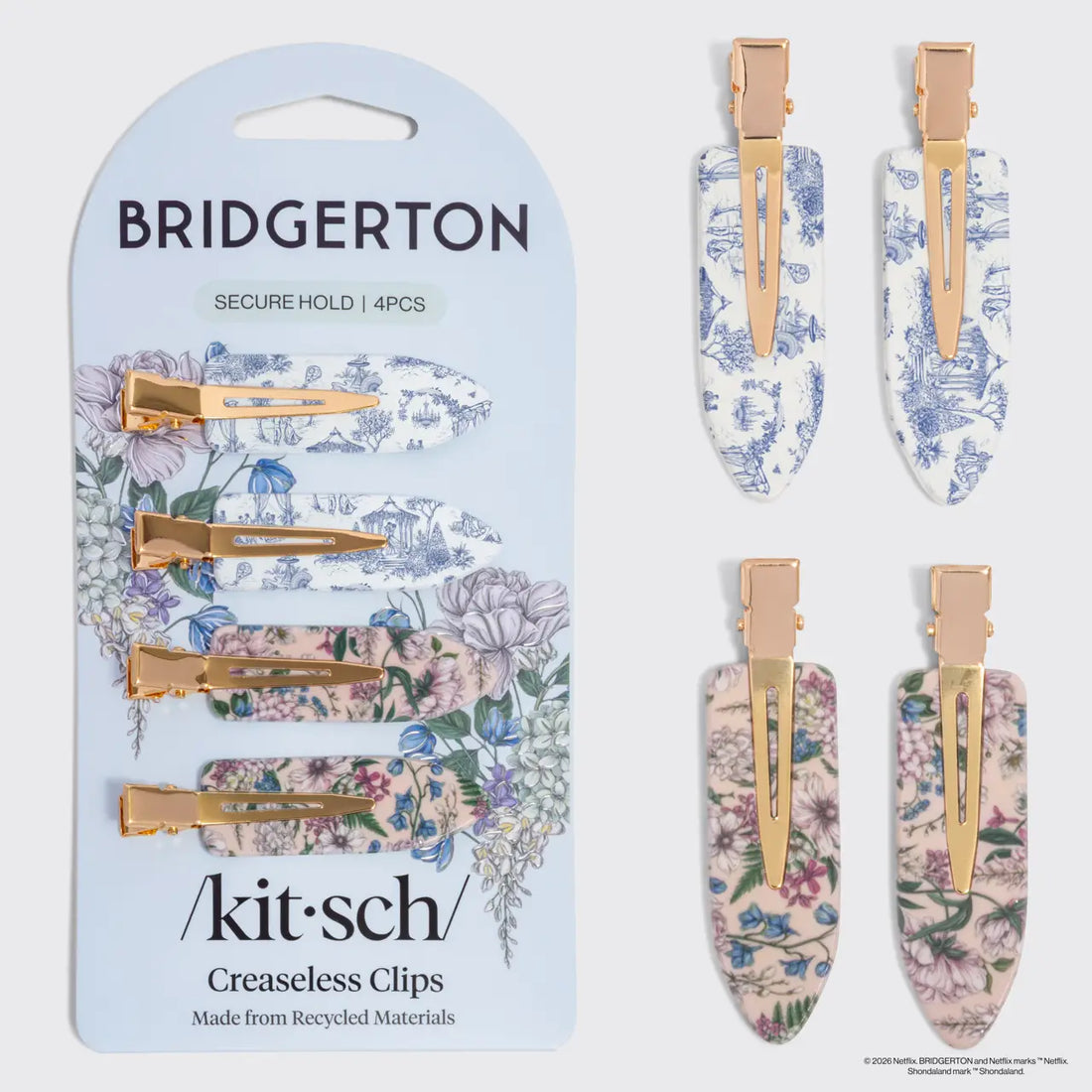 Bridgerton x KITSCH Creaseless Clips