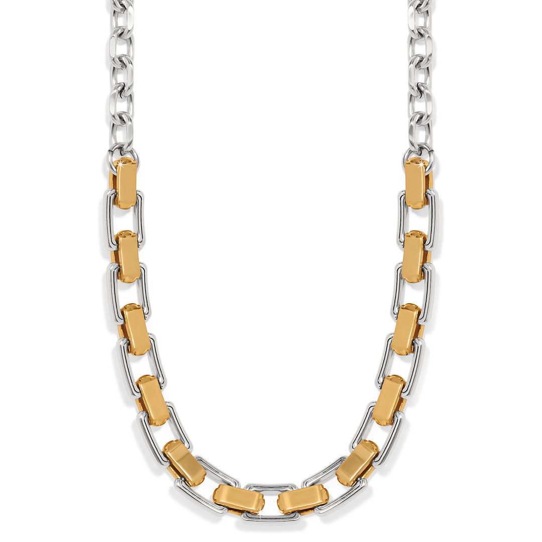 Mosaic Two Tone Links Necklace