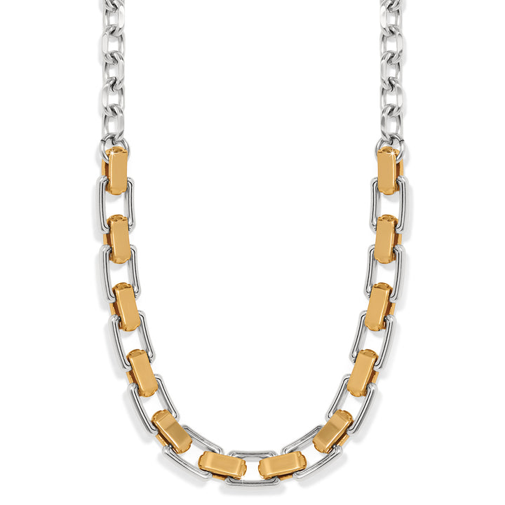 Mosaic Two Tone Links Necklace