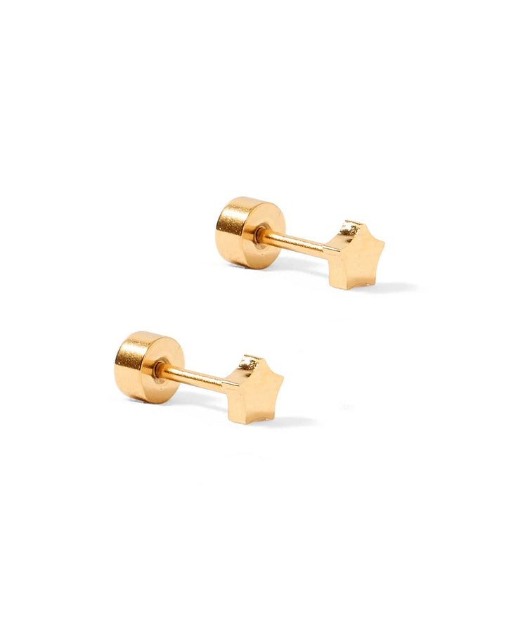 Linny Co - Stella Star Flat Back Earrings
