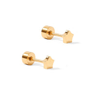 Flat Back Earrings - Stella Star