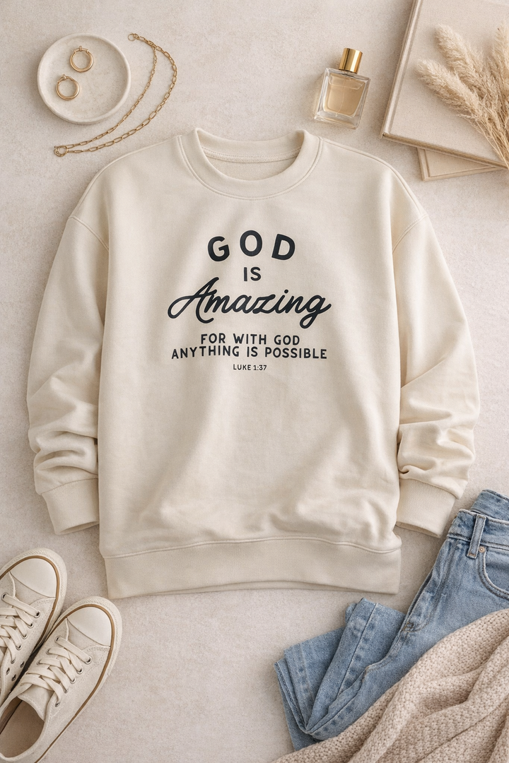 God is Amazing Ultracomfy Pullover {Special Order}