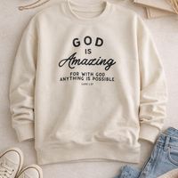 God is Amazing Ultracomfy Pullover {Special Order}
