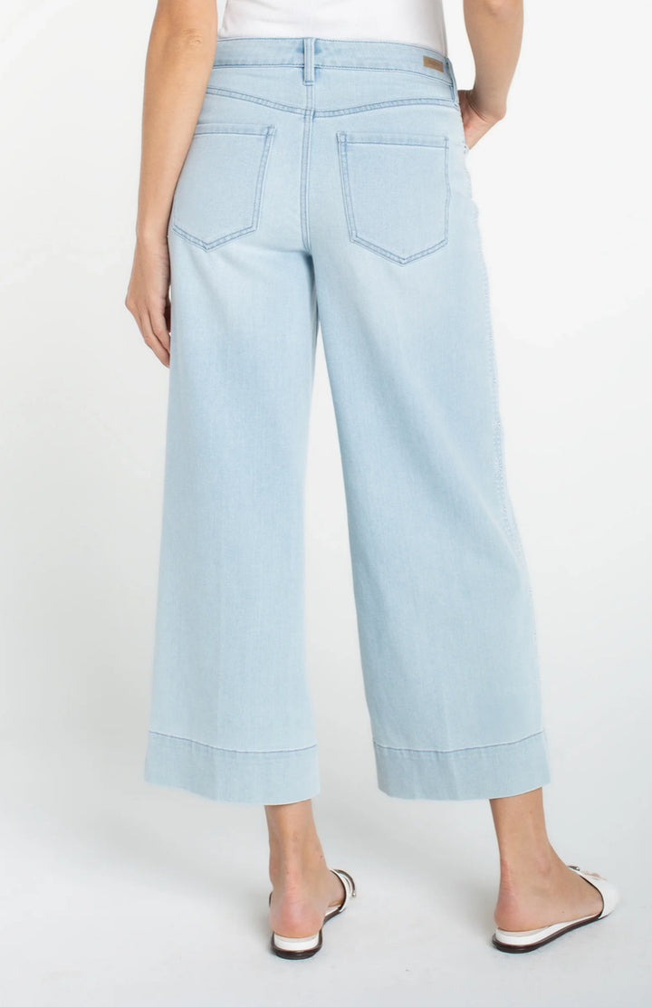 Liverpool - Stride Crop Wide Leg with Embroidery