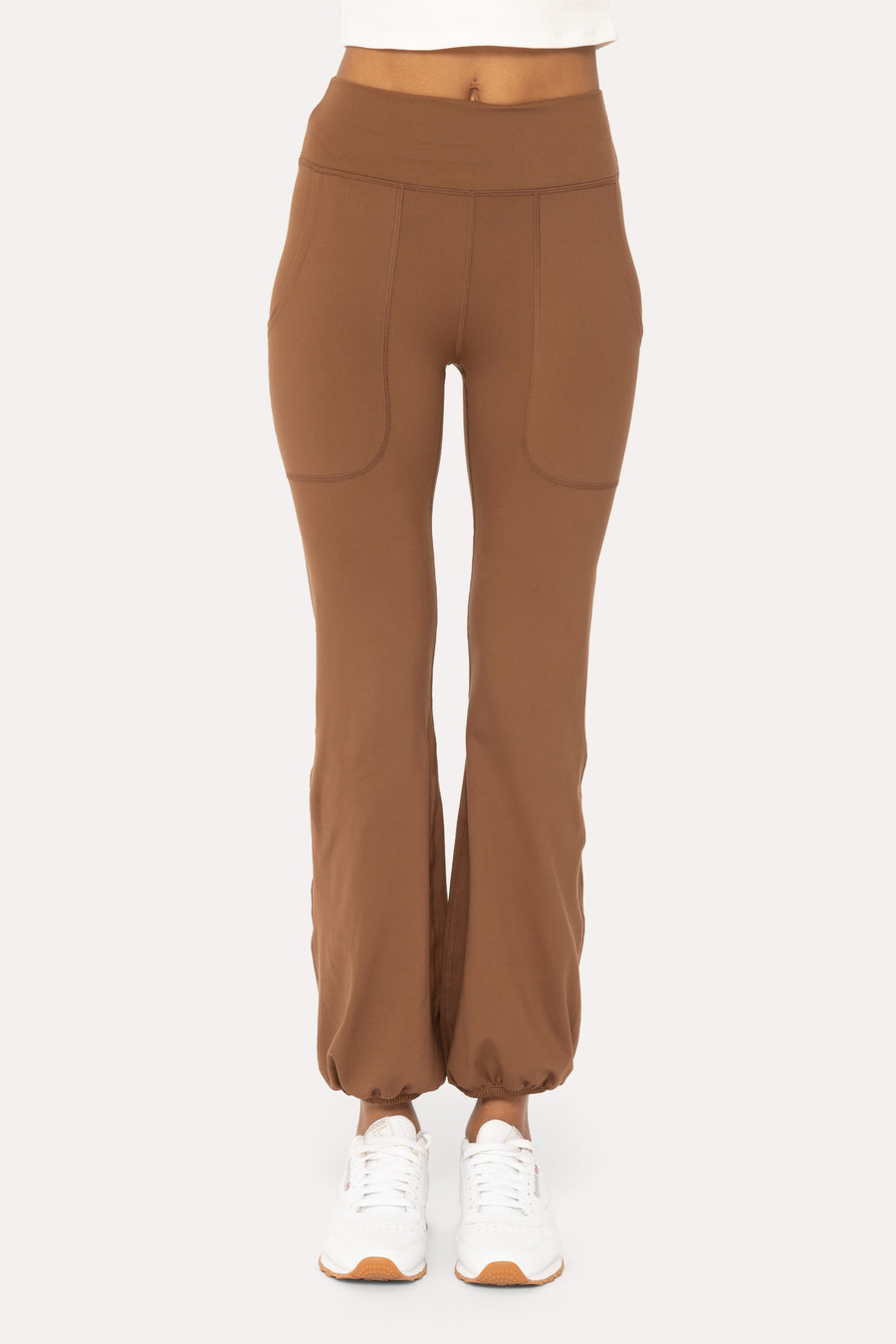 Bubble Hem Leggings - Cocoa Dust