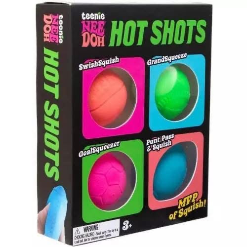 NeeDoh Teenie Hot Shots: Four Pack