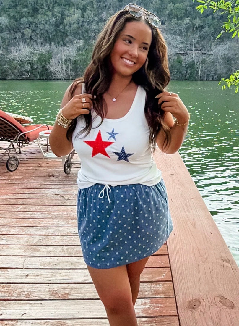 Americana Edit: Indie Star Patch Tank {Special Order}