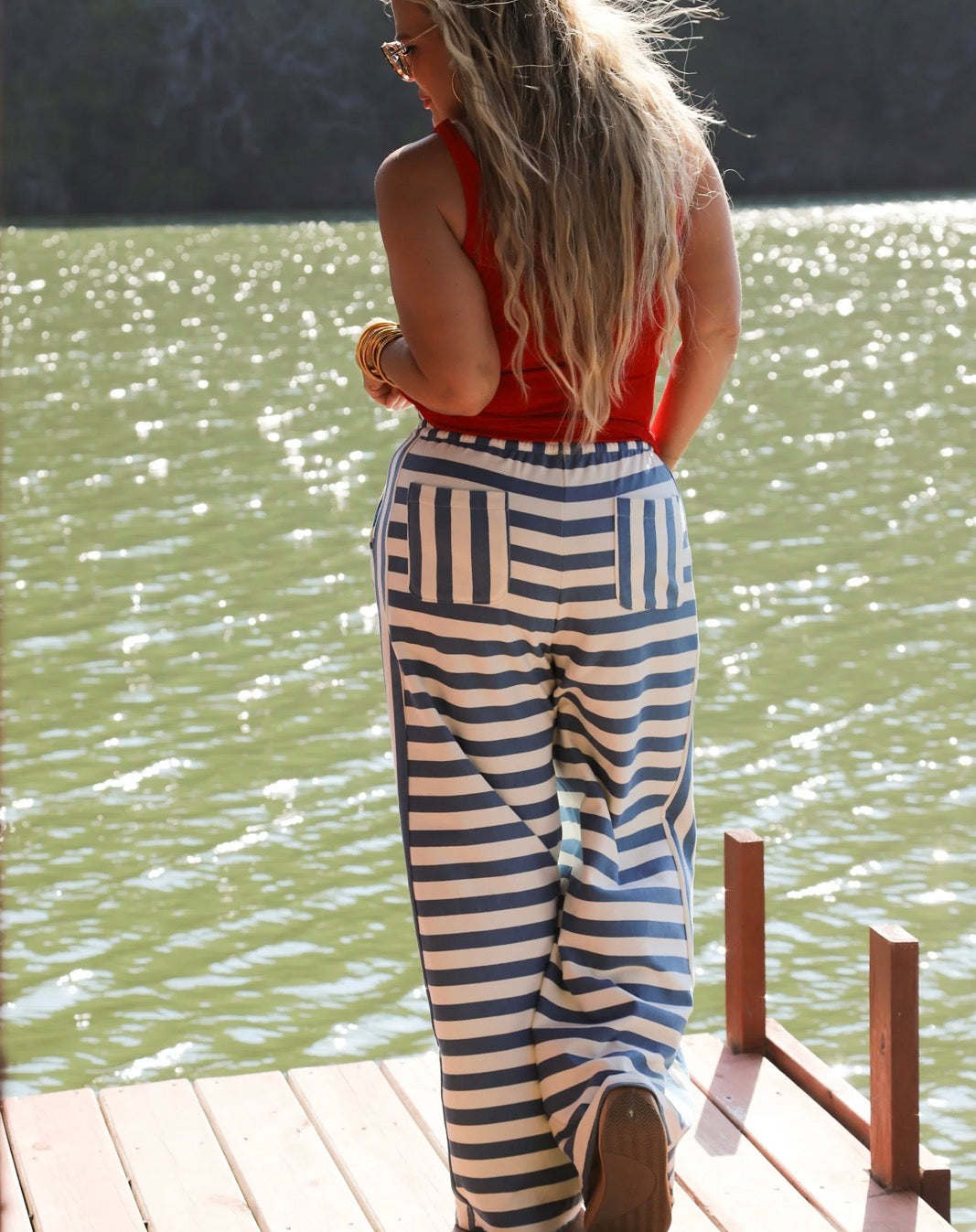 Americana Edit: Summer Days Stripe Pants {Special Order}