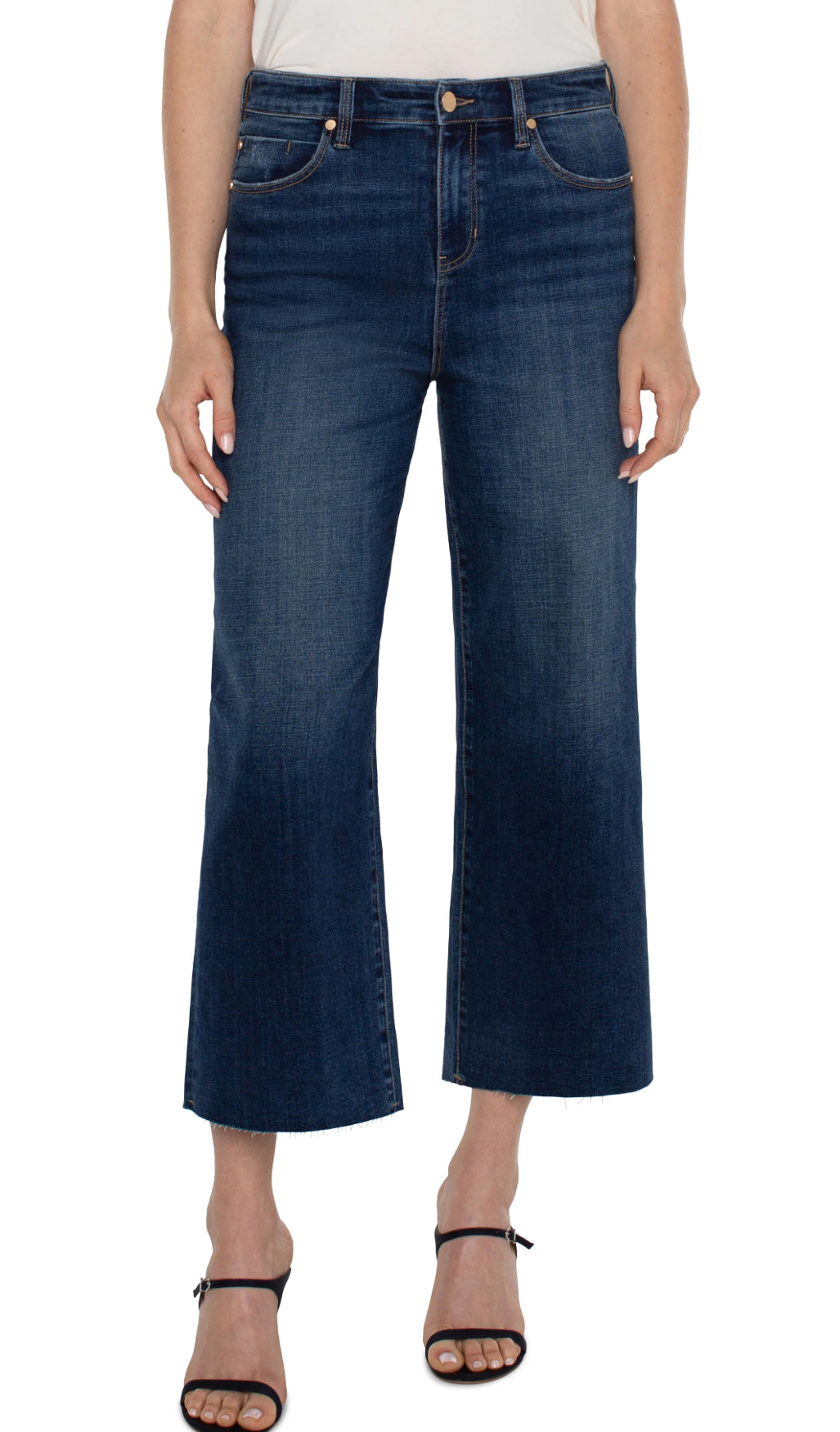 Liverpool - Stride Hi-rise With Cut Hem