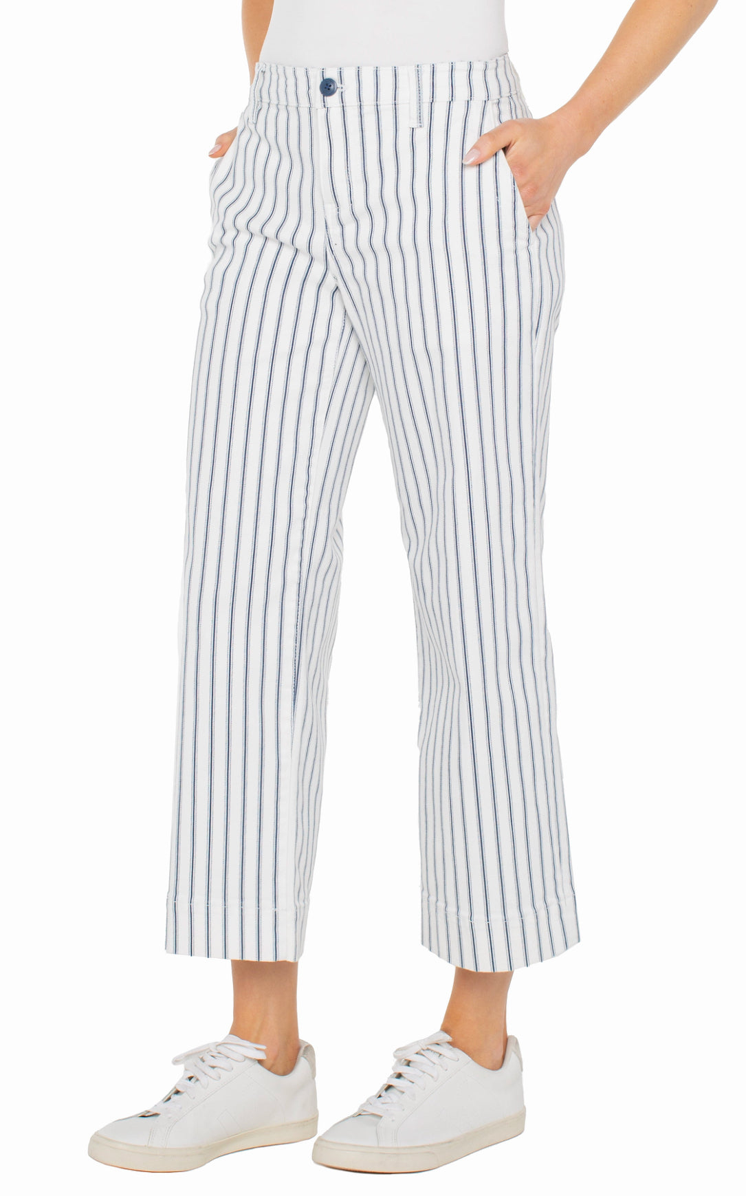 Liverpool - Wide Leg Crop with Patch Pockets