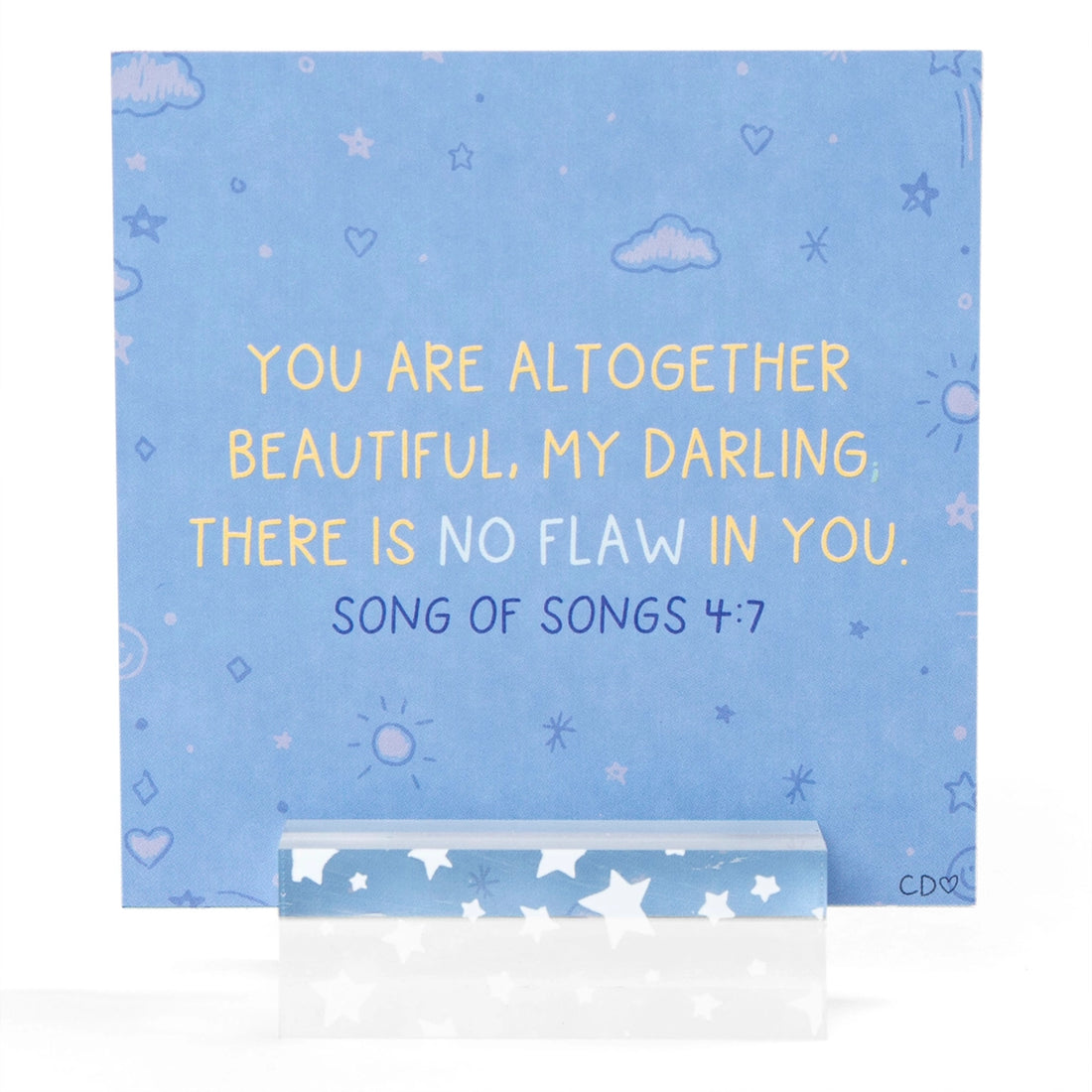 Verses for Daughters - Bible Verse Card Set + Stand