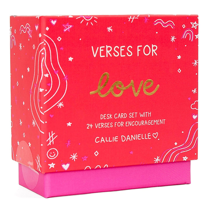 Verses for Love - Bible Verse Card Set + Stand