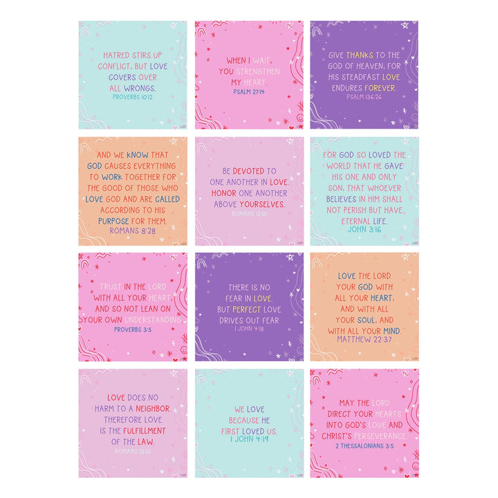 Verses for Love - Bible Verse Card Set + Stand