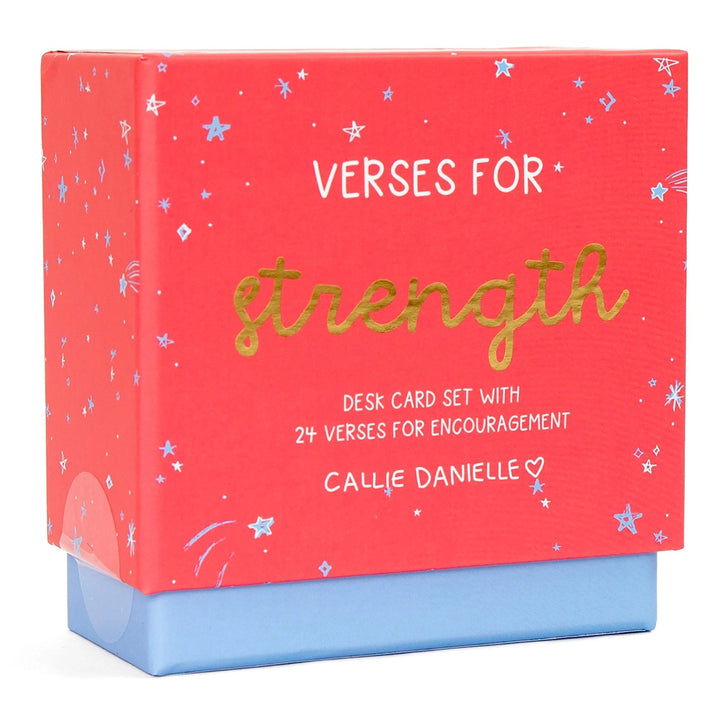 Verses for Strength - Bible Verse Card Set + Stand