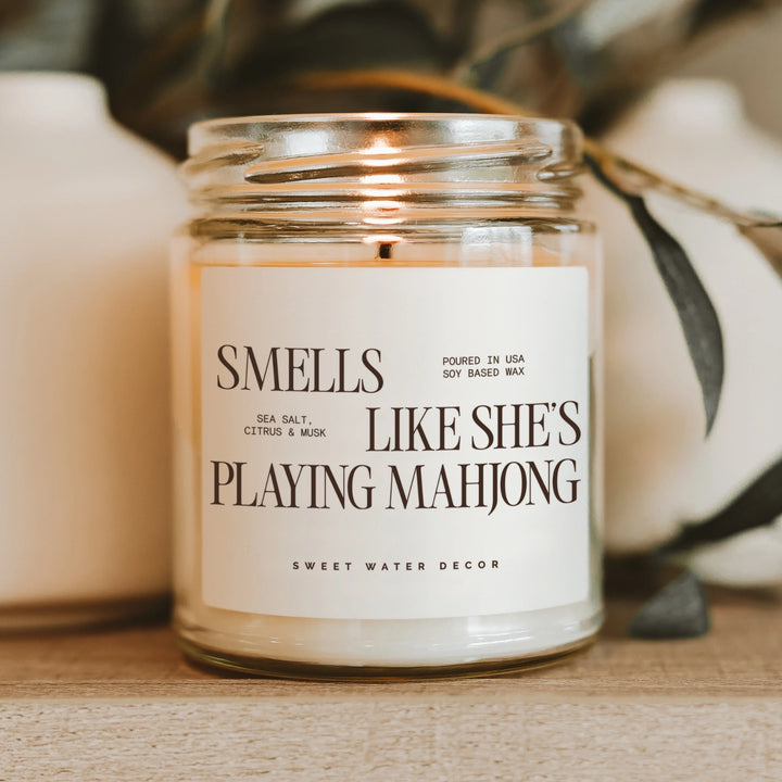 Smells Like She’s Playing Mahjong Soy Candle