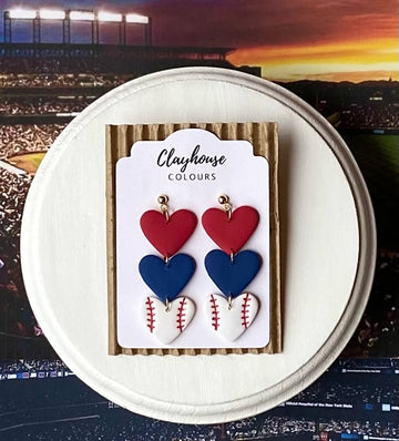 CLE Baseball Clay Earrings {SPECIAL ORDER}