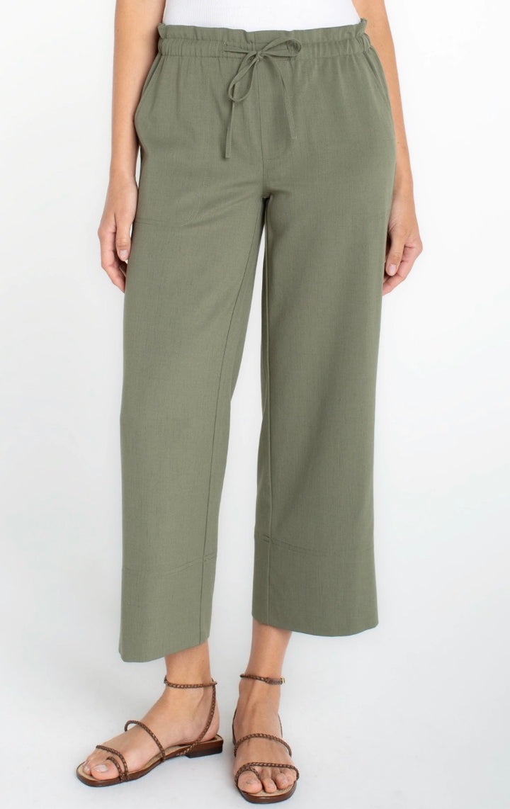 Liverpool - Pull-On Tie Waist Ankle Pants
