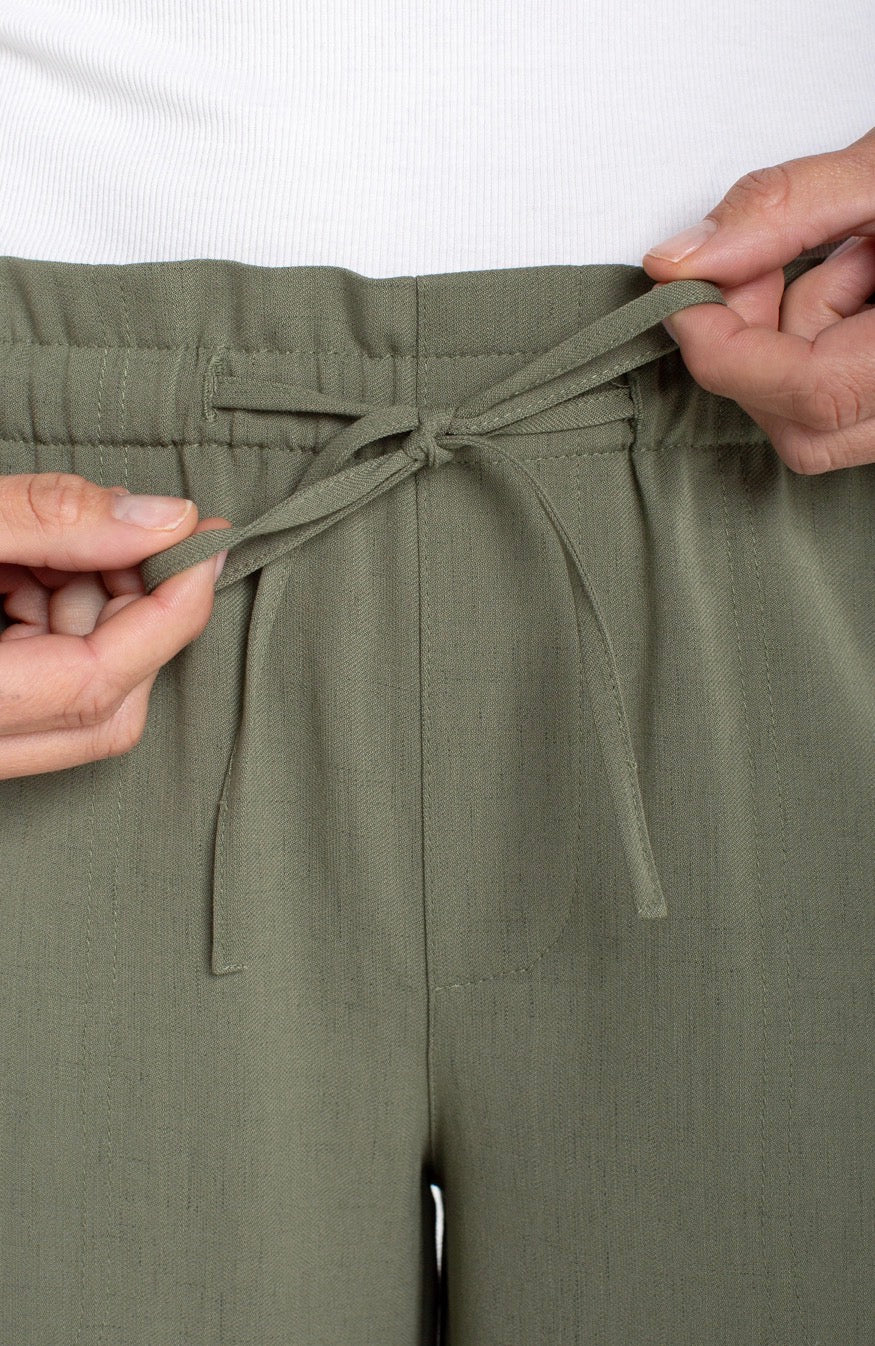Liverpool - Pull-On Tie Waist Ankle Pants