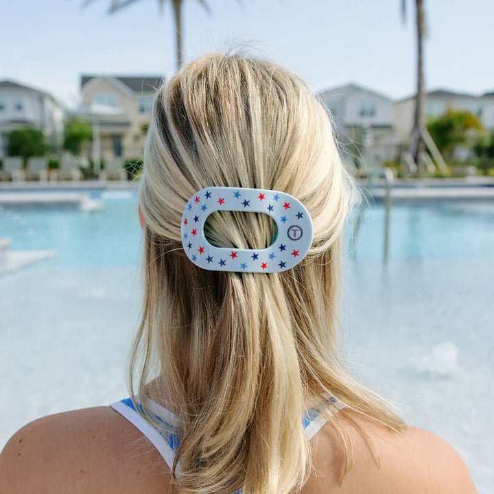 Teleties - United We Sparkle Medium Flat Round Hair Clip