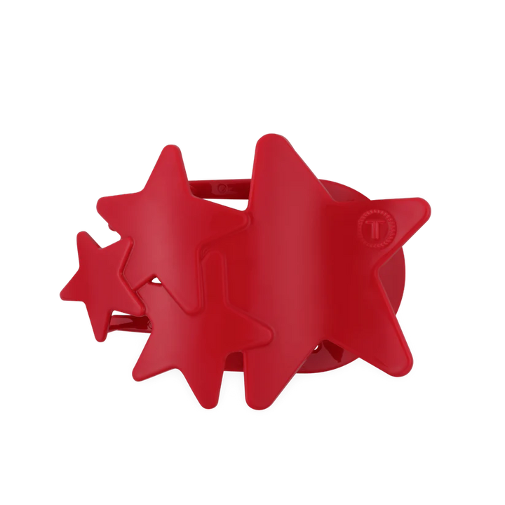Teleties - Red Shooting Star Large Flat Hair Clip