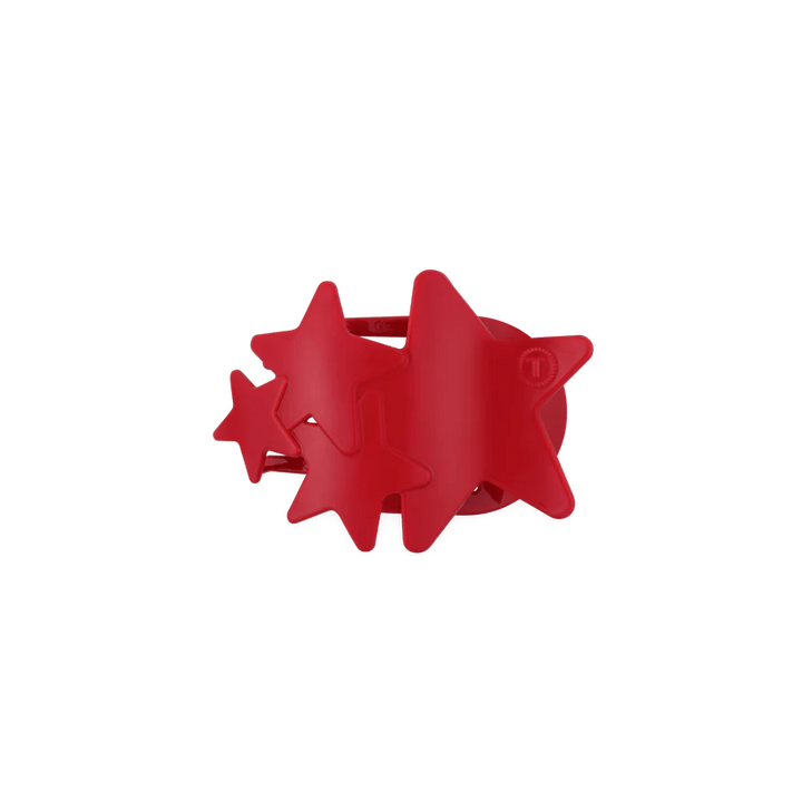 Teleties - Red Shooting Star Small Flat Hair Clip