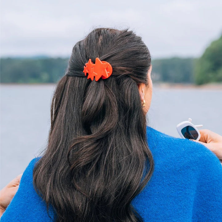 Teleties - Red Shooting Star Tiny Flat Hair Clip