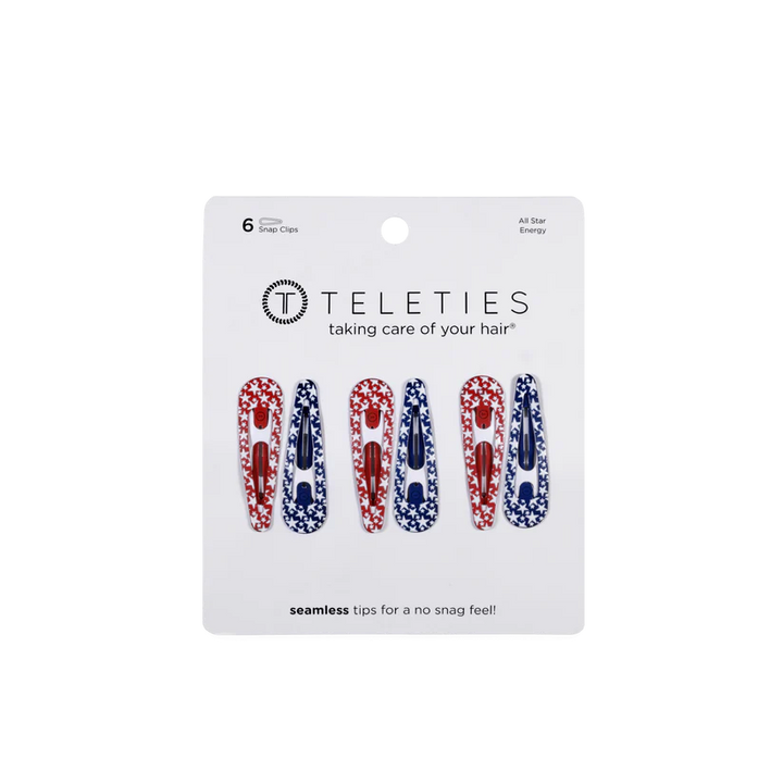 Teleties - All Star Energy Snap Clips (6 ct)