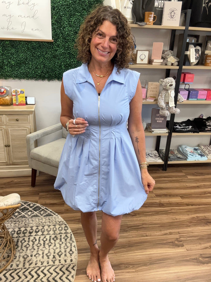 Blue Skies Bubble Dress