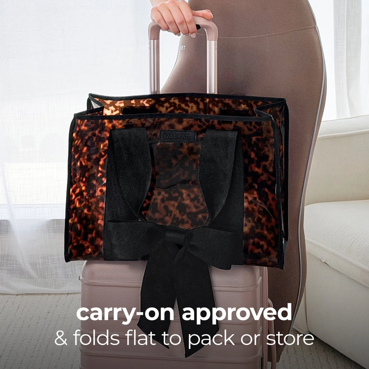 Case-Mate Tortoiseshell Bow Jelly Tote - Machine Washable!