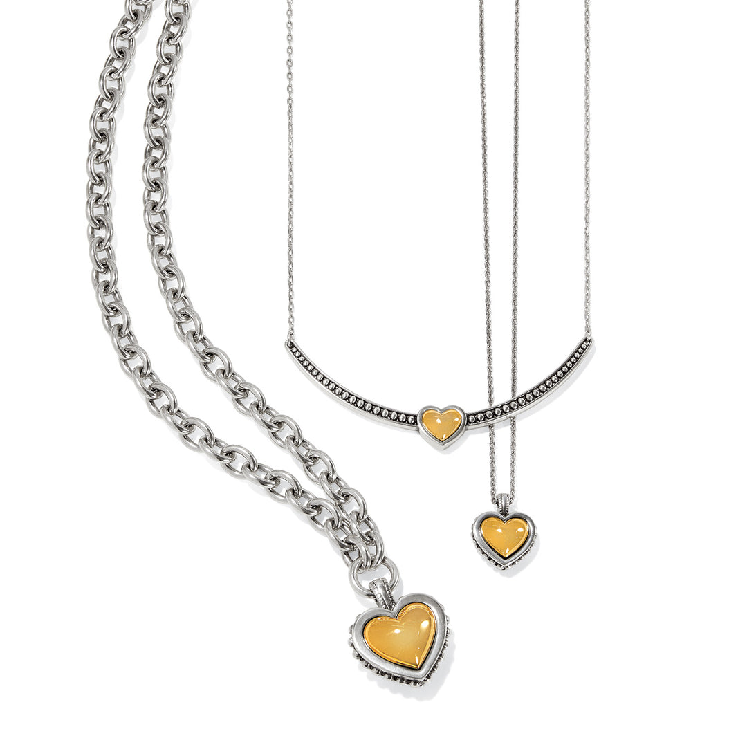 Pretty Tough Bold Heart Necklace