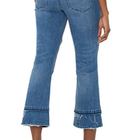 Liverpool - Hannah Crop Flare with Multi Seam Detail