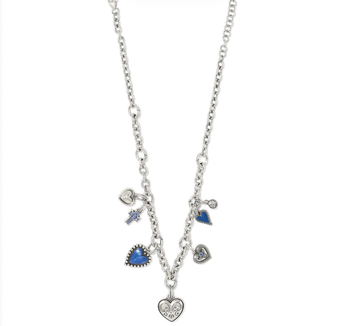 Brighton - One Heart Azure Heart Charm
