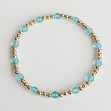 Brielle Bracelet in Light Aqua | Waterproof