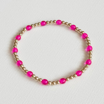 Brielle Bracelet in Hot Pink | Waterproof