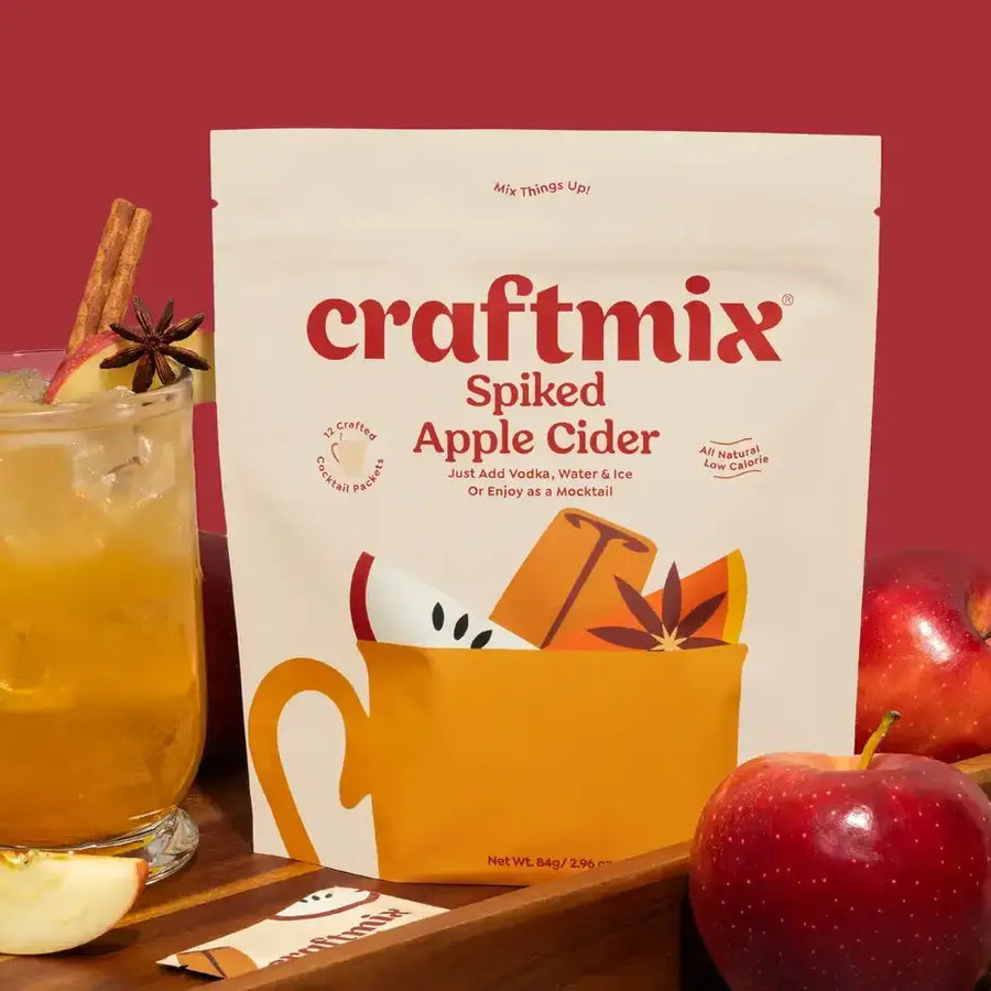 Craftmix Spiked Apple Cider Cocktail/Mocktail Mix - 12 Pack Multipack