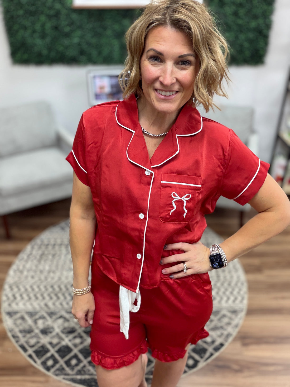 Simply Southern - Holiday Satin PJ Set