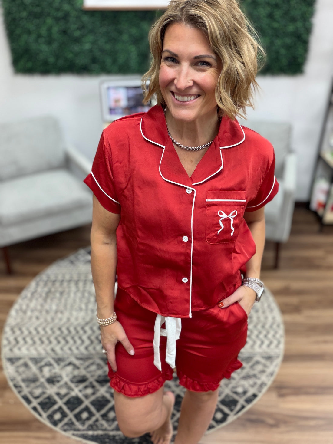 Simply Southern - Holiday Satin PJ Set