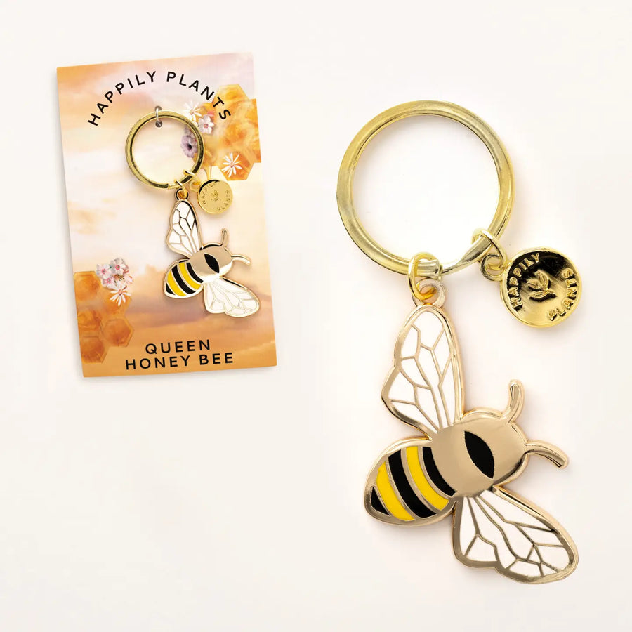 Queen Honey Bee Keychain / Bag Charm
