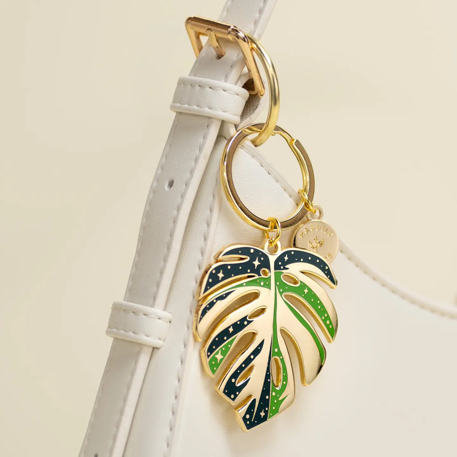 Monstera Thai Constellation Planter Keychain / Bag Charm