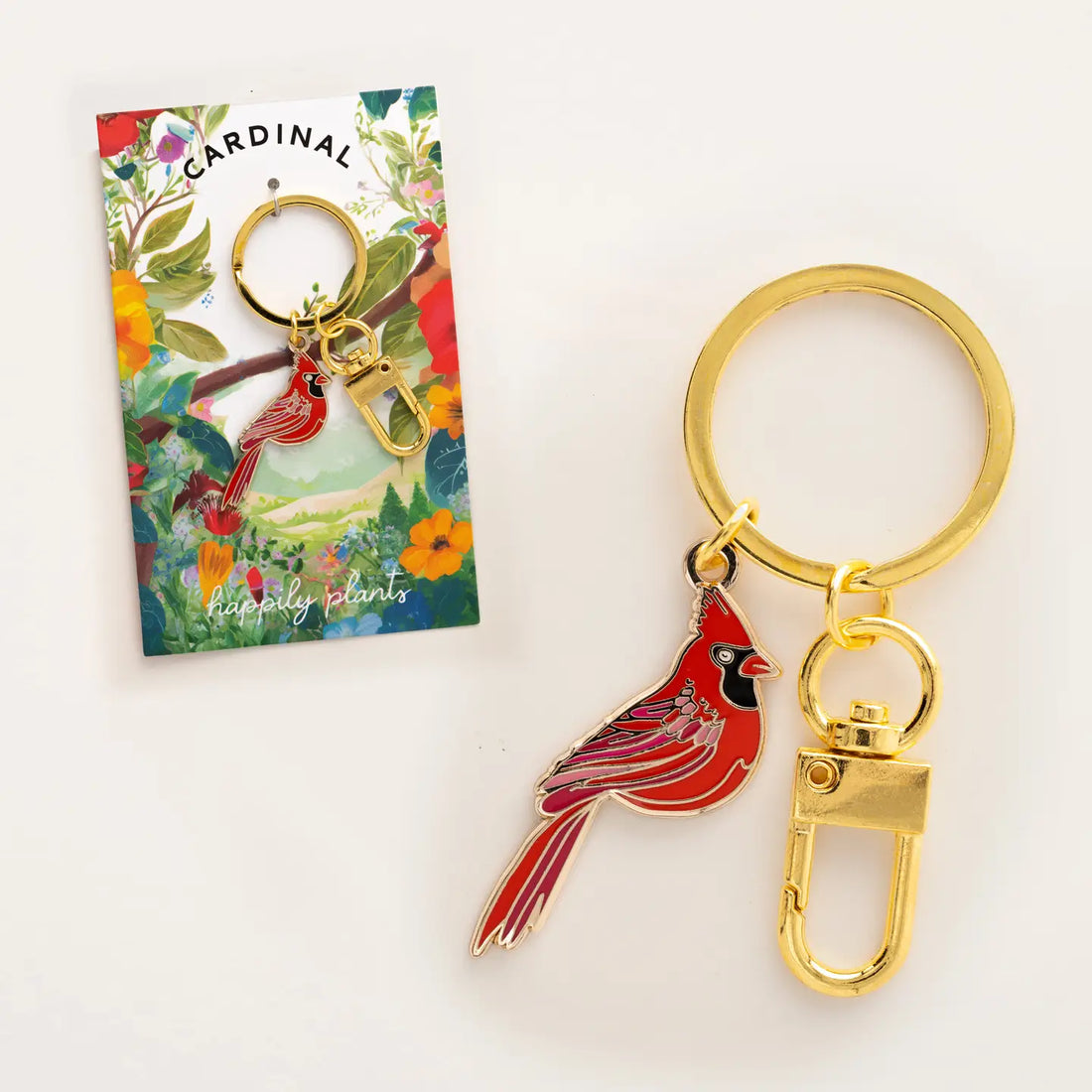 Red Cardinal Keychain / Bag Charm