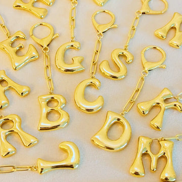 Whimsy Balloon Letter Initial Bag Charm | Special Order