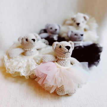 Tutu Scrunchie Ballerina Bear Bag Charm | Special Order