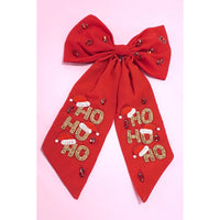 Christmas HO HO HO Bow