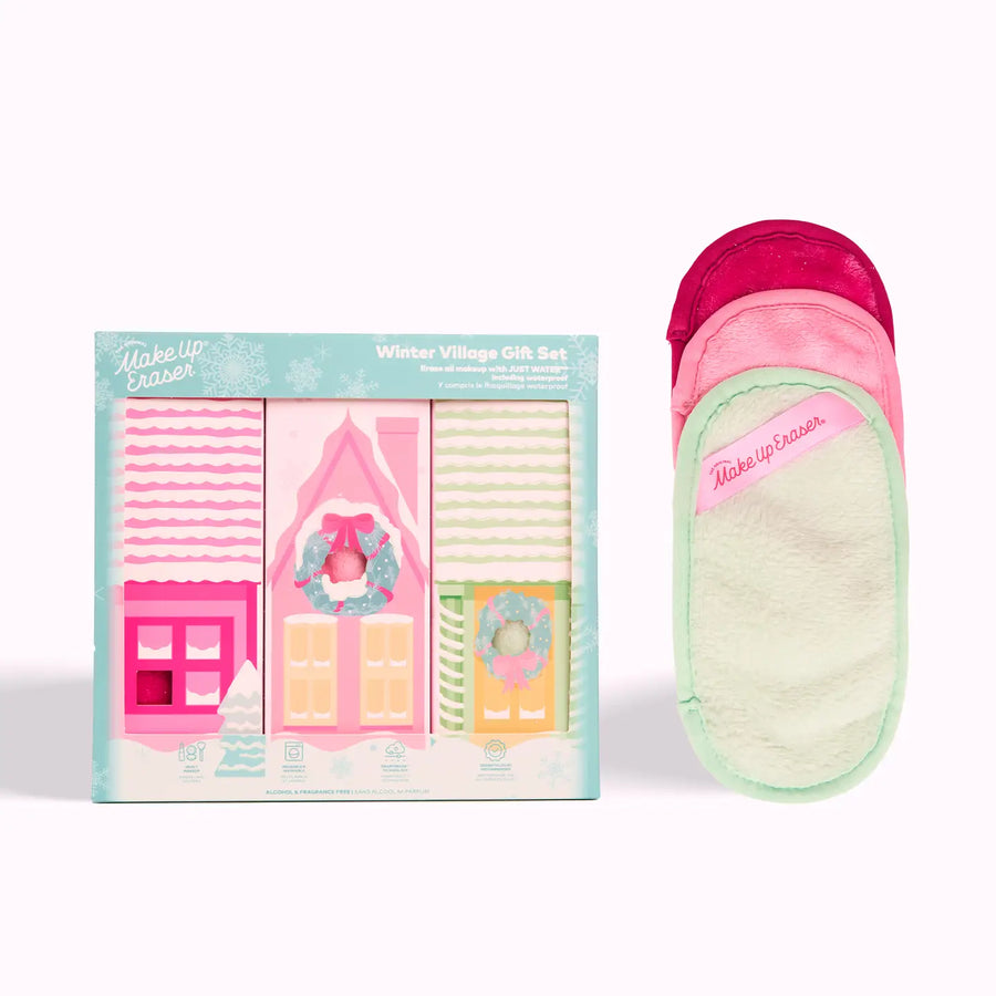 Winter Village Makeup Eraser Gift Set