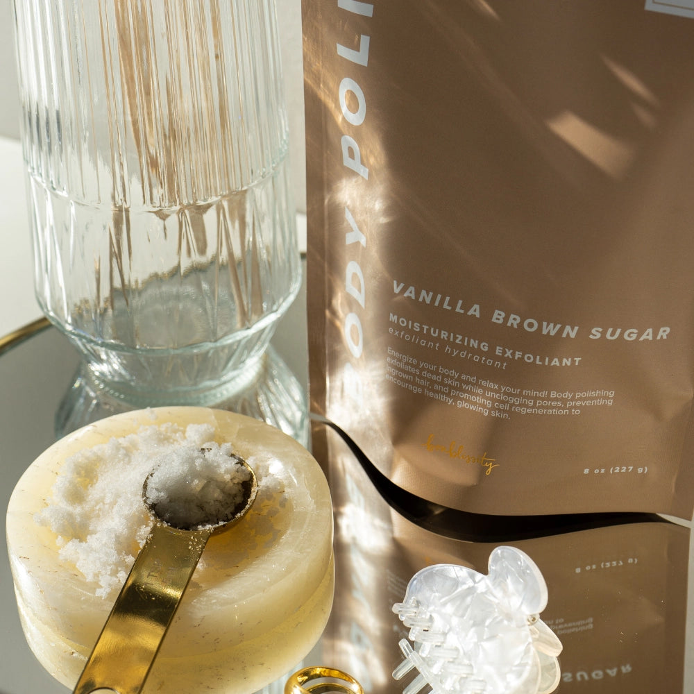 Body Polish Scrub w/Gold Spoon - Vanilla