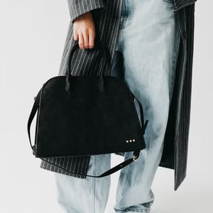 Nirvana Nubuck Tote - Black