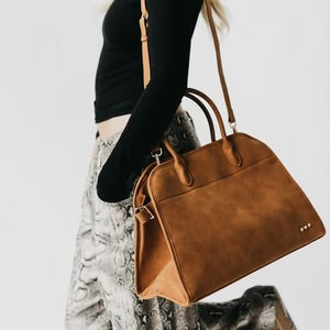 Nirvana Nubuck Tote - Camel
