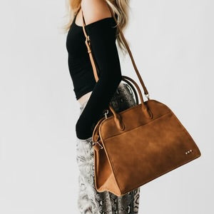 Nirvana Nubuck Tote - Camel